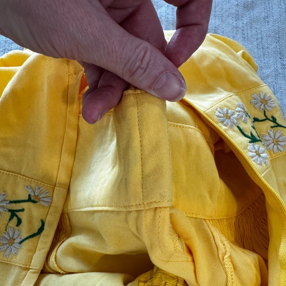 Trashy Diva Daisy Mae Yellow Embroidered Dress size 8 - Picture 6 of 7